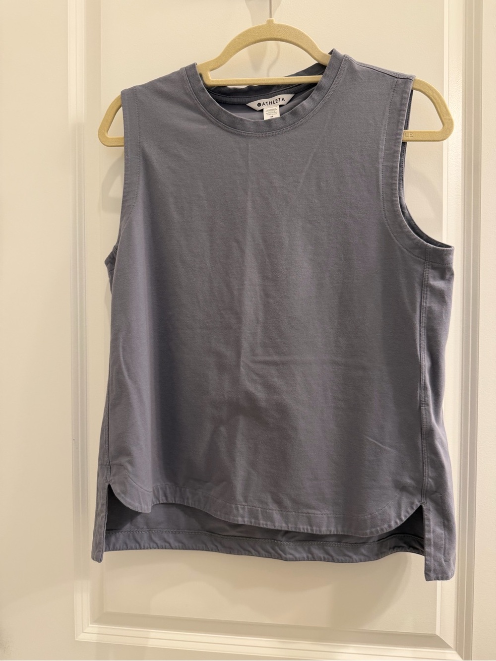 Athleta Sleeveless Muscle Tank in Slate Blue